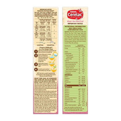 Nestle Cerelac Mixed fruits Cereal, 10 -24 mths, 300 gm