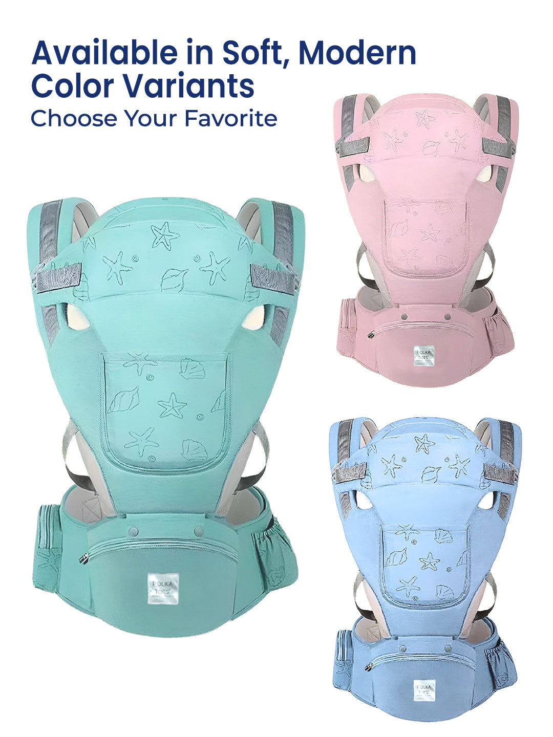 Polka Tots Unisex Green Baby Carrier