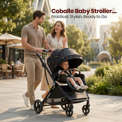 StarAndDaisy Foldable Baby Stroller for 0-3 Years Infant & Toddler Multi-Purpose, Multi-Adjustment Stroller pram Travel Friendly, Broad seat & Bed Buggy for Boys & Girls -Graffiti
