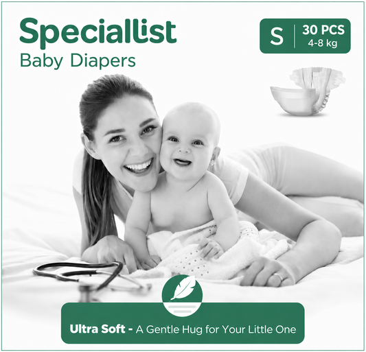 Speciallist Small Diapers- Pack of 30(4-8 kg)