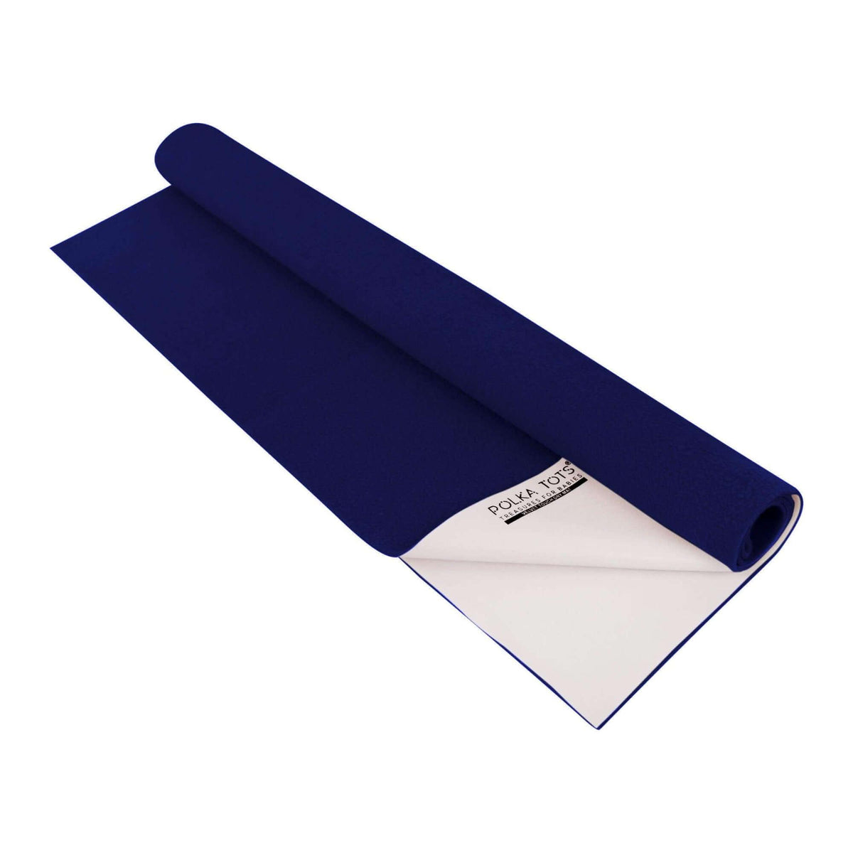 Polka Tots Velvet Indigo Blue Pink Waterproof & Reusable Baby Bed Protector Absorbent Mat Dry Sheet (Small)
