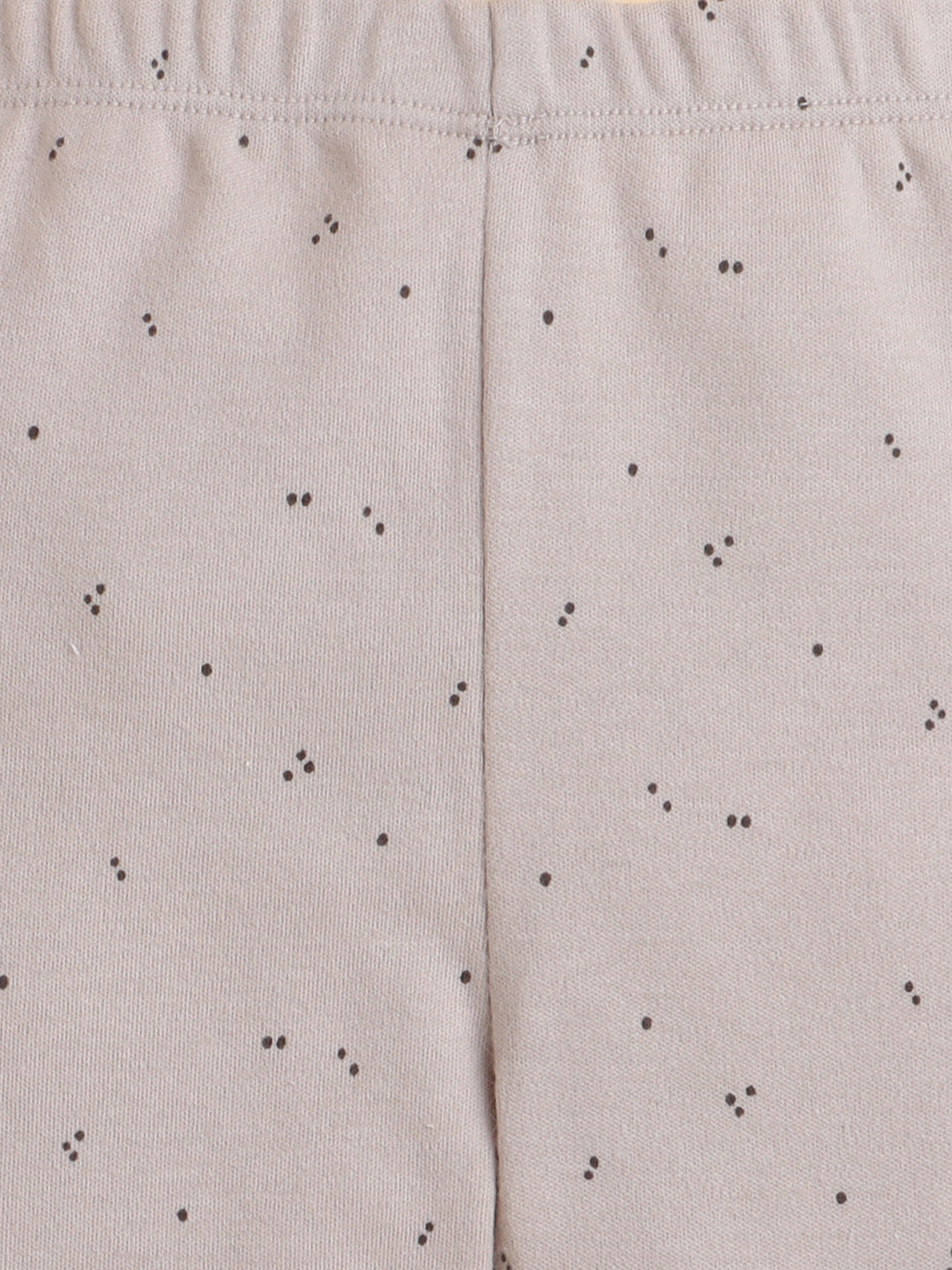 Polka Tots Cotton Sweatshirt & Jogger Pants for Baby Girls & Boys - Beige (3-6 Months)