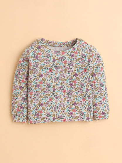 Polka Tots Cotton Sweatshirt & Jogger Pants for Baby Girls & Boys - Multi-Color (0-2 Months)