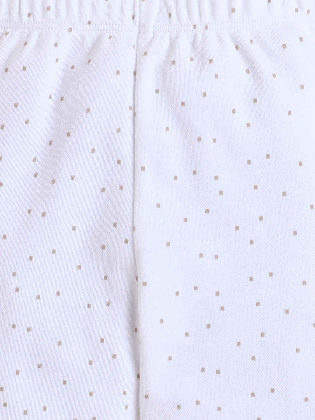 Polka Tots Cotton Sweatshirt & Jogger Pants for Baby Girls & Boys - White (0-3 Months)