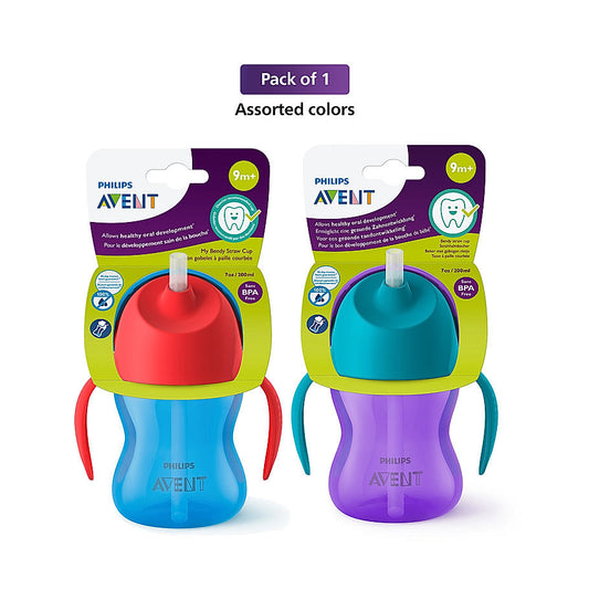Straw Cups 200ml 9m+ Assorted Colour [SCF796/00] [PHILIPS]