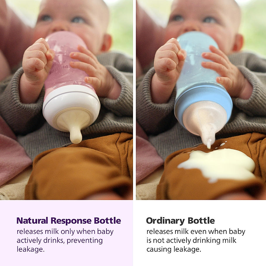 BOTTLE NATURAL 3.0 9OZ/260ml INDIA SINGLE PACK PINK [SCY903/11] [PHILIPS]