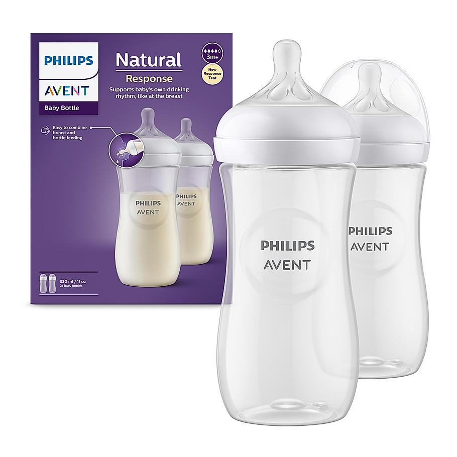 BOTTLE NATURAL 3.0 11 OZ/330ml INDIA SINGLE PACK BLUE BOTTLE [SCY906/02] [PHILIPS]
