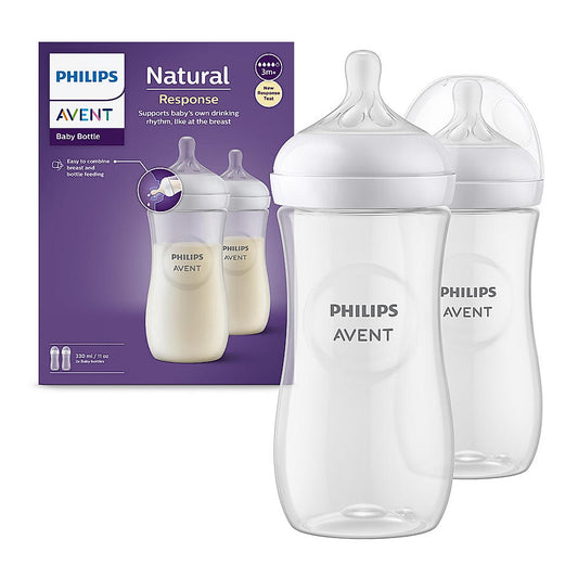 BOTTLE NATURAL 3.0 11 OZ/330ml INDIA SINGLE PACK BLUE BOTTLE [SCY906/02] [PHILIPS]