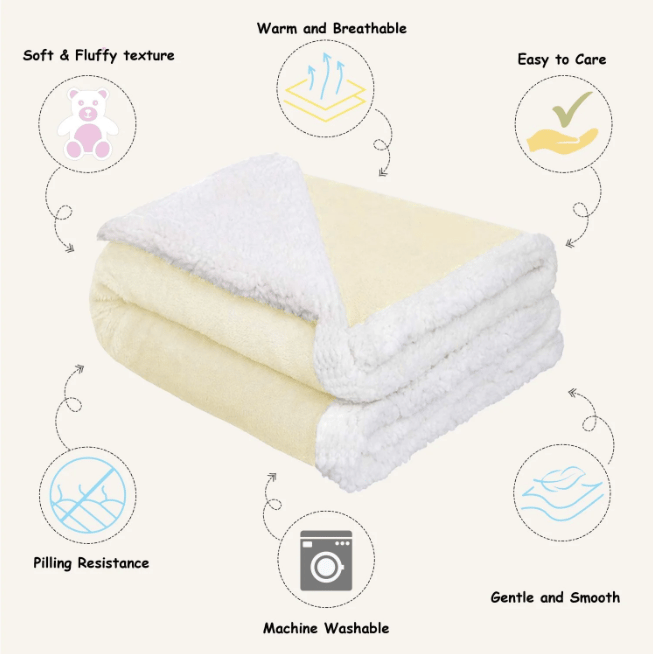 Abracadabra Chamois blanket Beige