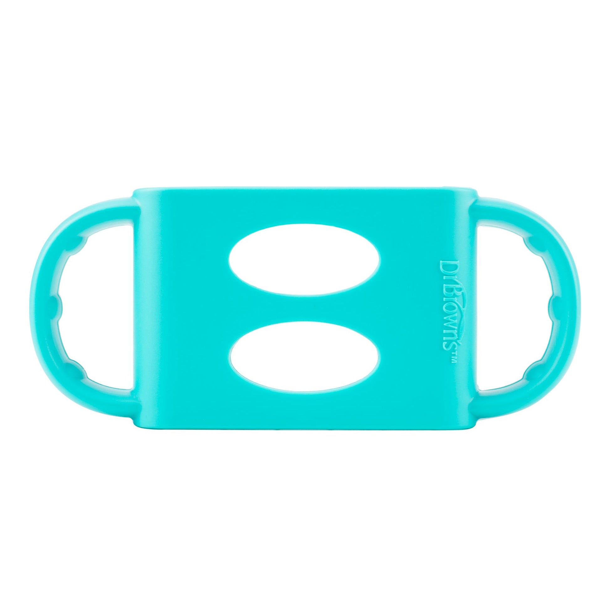 Dr. Brown's 100% Silicone Wide-Neck Baby Bottle Handles, Turquoise