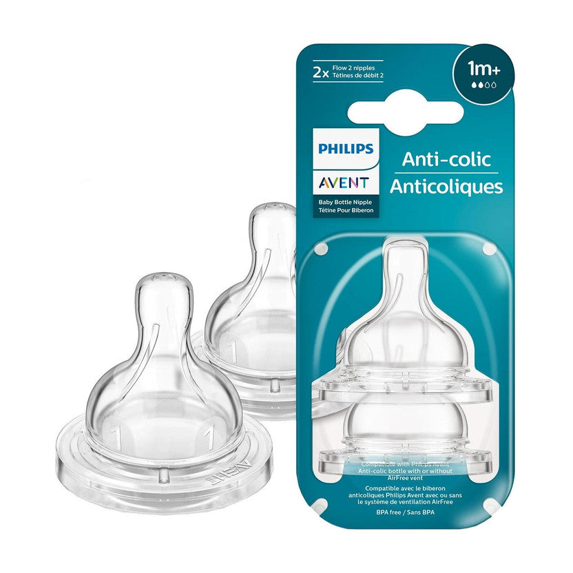 TEAT SLOW FLOW, 2 HOLES NORMAL [SCY762/02] [PHILIPS]