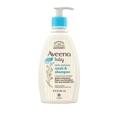 AVEENO BABY DAILY MOISTURE WASH AND SHAMPOO 354 ML