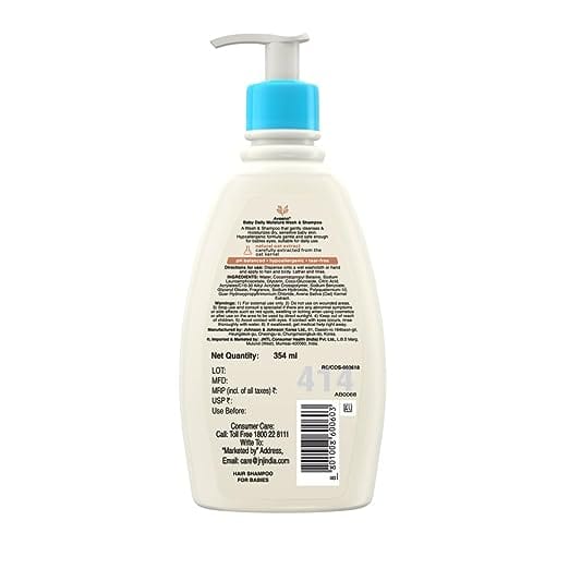 AVEENO BABY DAILY MOISTURE WASH AND SHAMPOO 354 ML