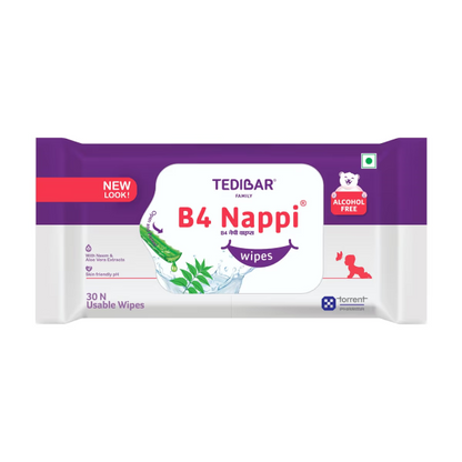B4 Nappi Wipes 30's
