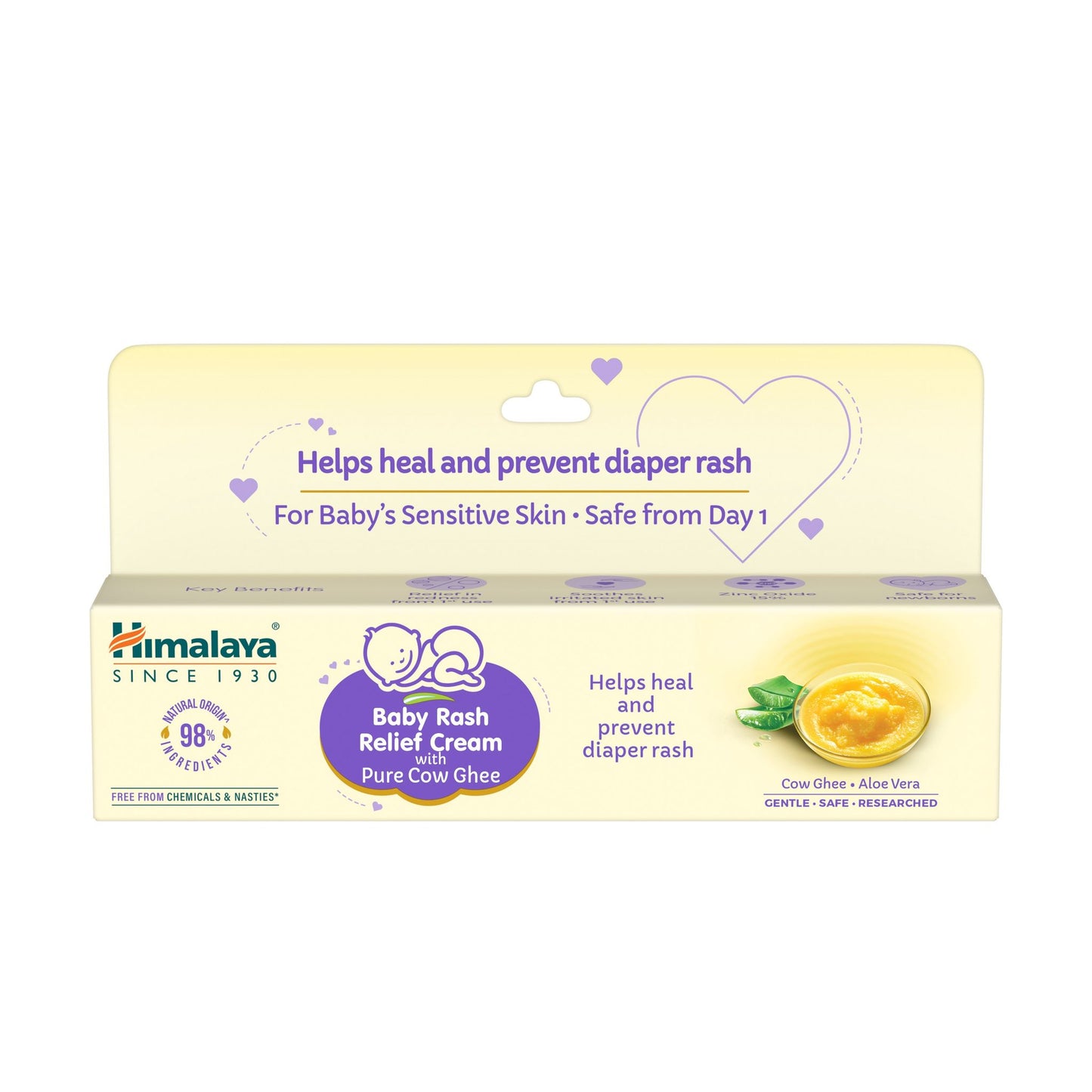 Himalaya Baby Rash relief cream with pure cow ghee