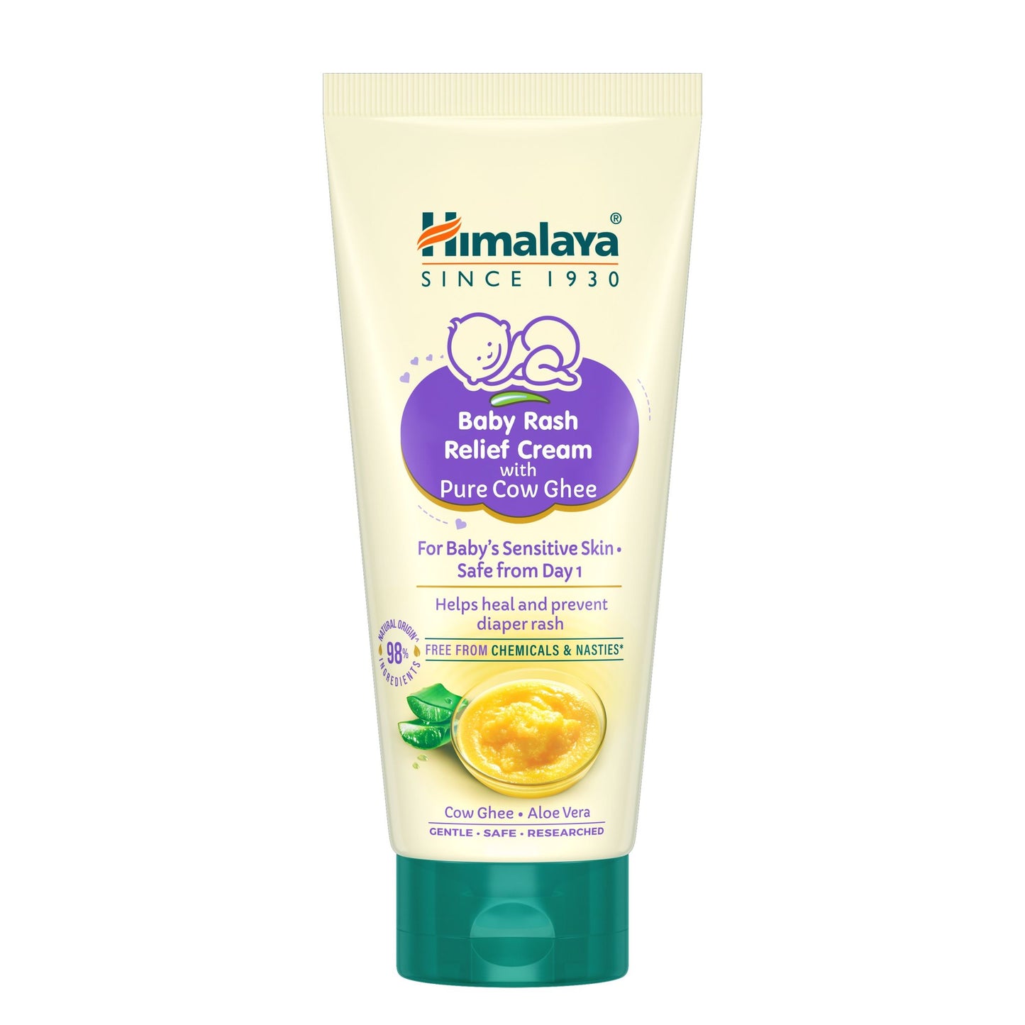 Himalaya Baby Rash relief cream with pure cow ghee (50 ml)