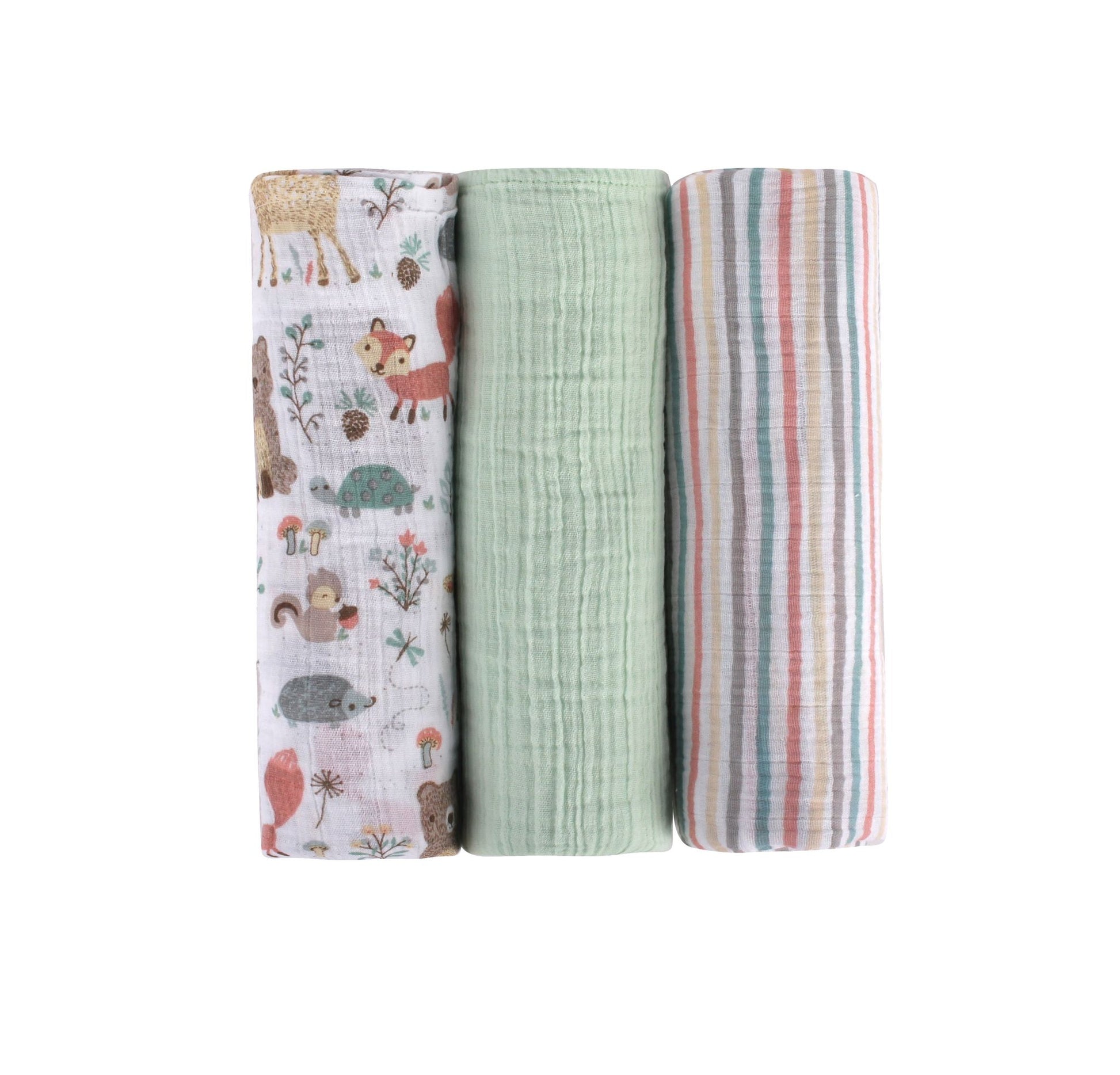Abracadabra Swaddles (Set of 3) - Bambi & Friends Pack of 3