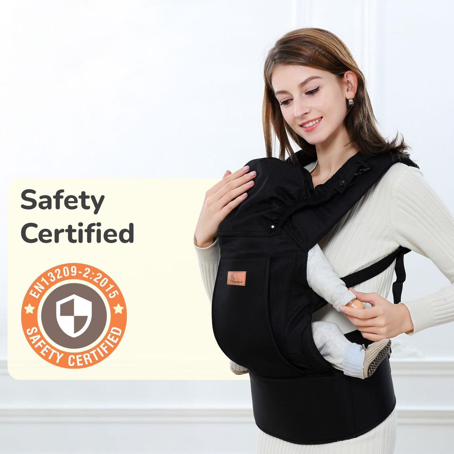 R for Rabbit Comfy Hug Ergo baby carrier Black