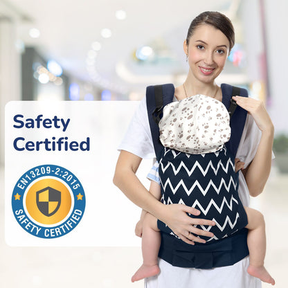 R for Rabbit Hug Me Ergo 2-In-1 Baby Carrier With Ergonomic Support Blue