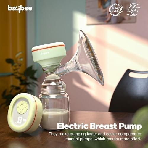 Baybee Mivac Electric Breast Pump For Mothers | Automatic Breast Pump Electrical With LED Display & 9 Adjustable Level Suction | Electric Breast Milk Pump with 4 Modes & Massage