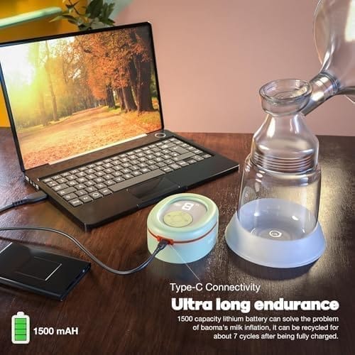 Baybee Mivac Electric Breast Pump For Mothers | Automatic Breast Pump Electrical With LED Display & 9 Adjustable Level Suction | Electric Breast Milk Pump with 4 Modes & Massage