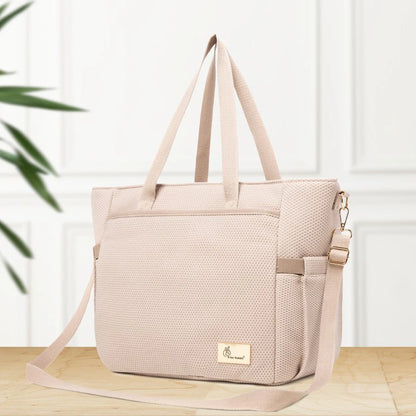 R For Rabbit Caramello Tote Multi Purpose Diaper Bag With Spacious Storage, Beige