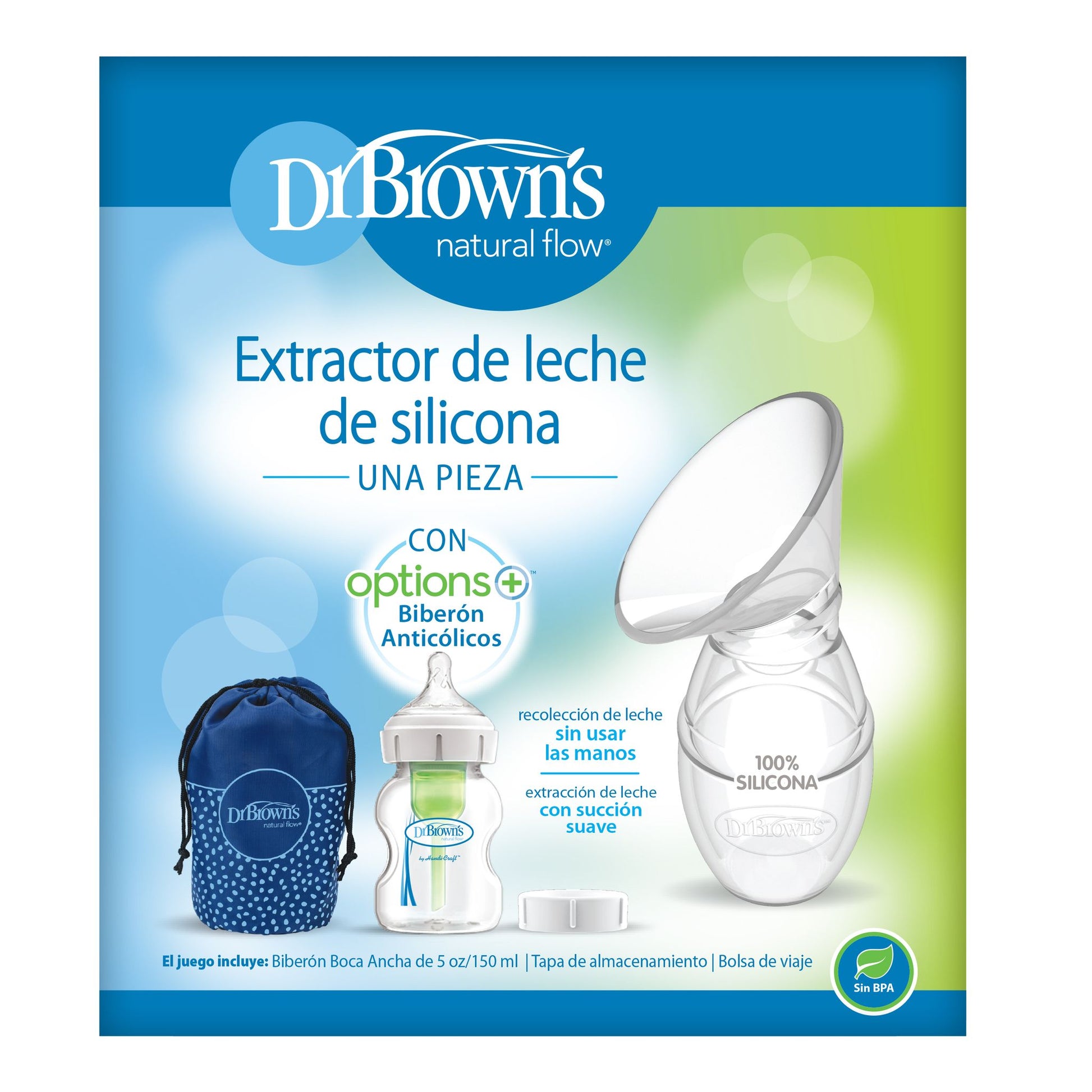 Dr. Brown's One-Piece Silicone Breast Pump With 150 Ml Pp W-N Options+ Baby Bottle