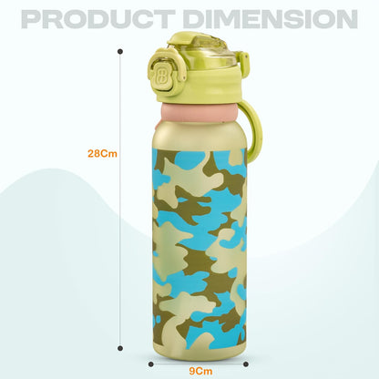 BAYBEE 2 in 1 Baby Sipper Bottle for Kids, Anti-Spill Sippy Water Bottle- BPA Free |Sippy Baby Bottle Sippers 900ml | Sipper Water Bottle for Kids, Babies Infants & Toddlers 6 Months to 9 Yrs (Green)