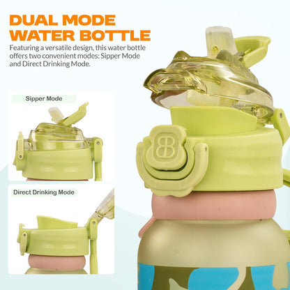 BAYBEE 2 in 1 Baby Sipper Bottle for Kids, Anti-Spill Sippy Water Bottle- BPA Free |Sippy Baby Bottle Sippers 900ml | Sipper Water Bottle for Kids, Babies Infants & Toddlers 6 Months to 9 Yrs (Green)