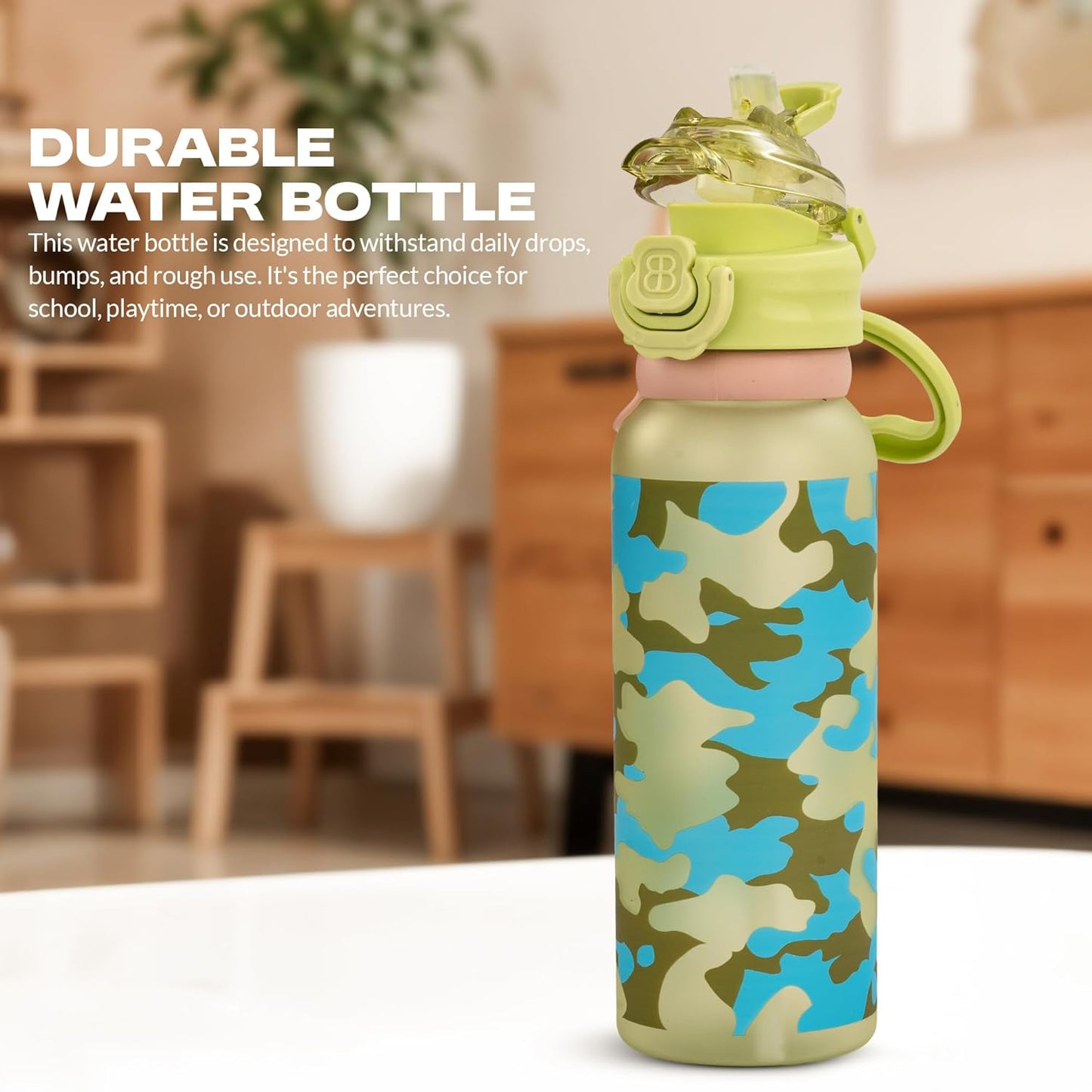 BAYBEE 2 in 1 Baby Sipper Bottle for Kids, Anti-Spill Sippy Water Bottle- BPA Free |Sippy Baby Bottle Sippers 900ml | Sipper Water Bottle for Kids, Babies Infants & Toddlers 6 Months to 9 Yrs (Green)