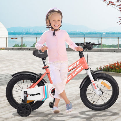 R for Rabbit Cruize Bicycle For Kids 16 Inch 90% Plug N Play Installation Peach