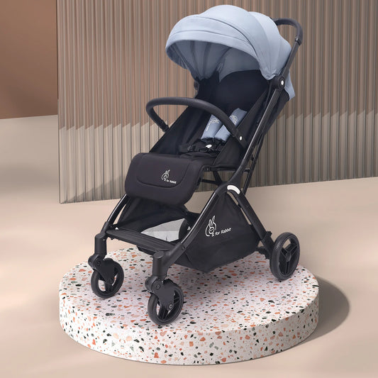 R For Rabbit Street Smart Ace Auto Fold Kids Stroller, Blue Black
