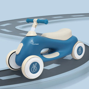 R For Rabbit Speedster Zoomy Push Ride On Car for Kids, Blue Grey
