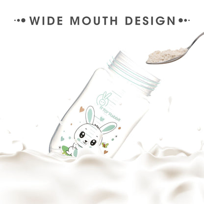 R for Rabbit Bunny Baby Spout Sippy Cup 240ML With Soft Silicon Spout For Baby 6 Months+ Green
