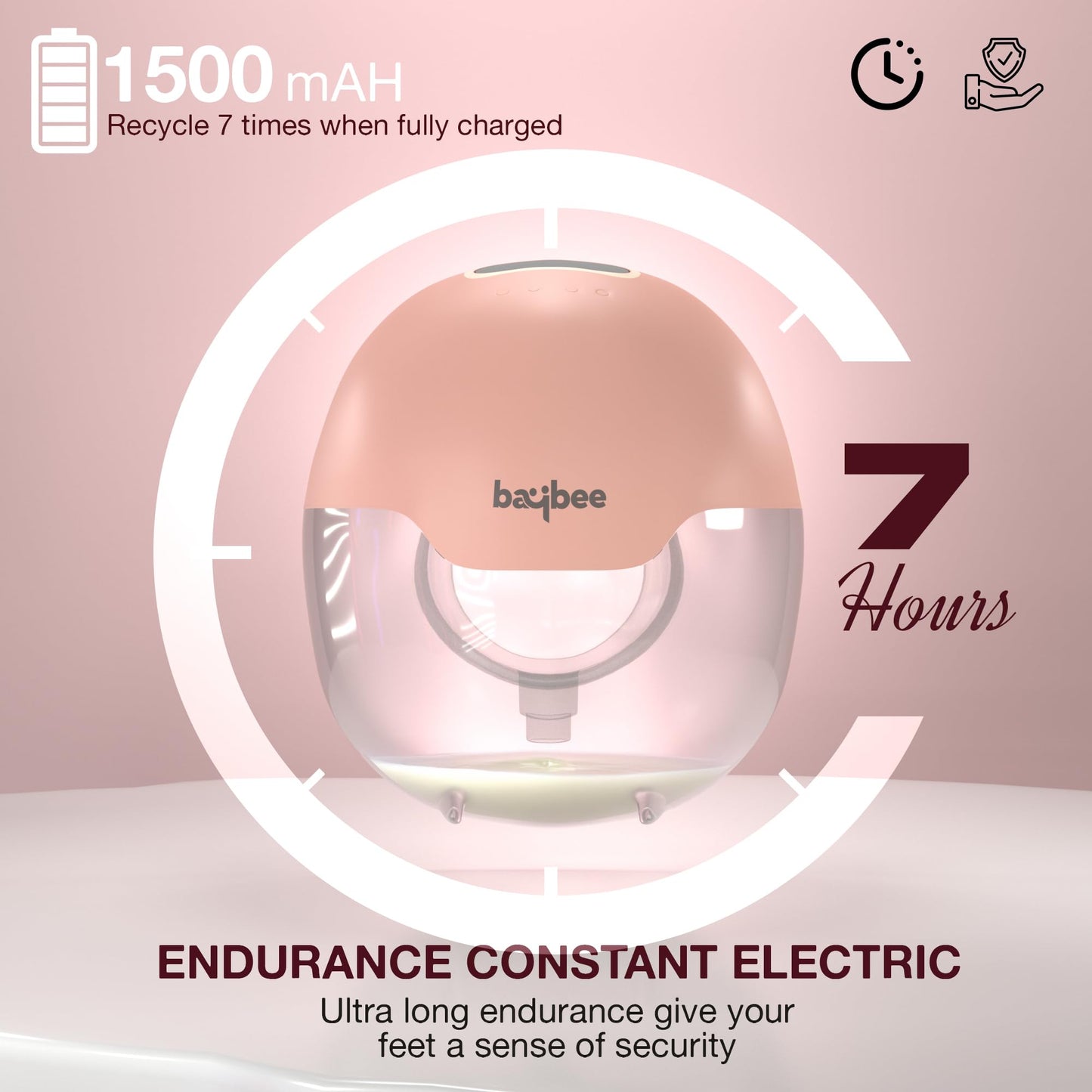 Baybee Double Wearable Electric Breast Pump For Mothers | Automatic Breast Pump Electrical with 3 Modes & 15 Suction Levels | Hands Free Pumping Machine with Premium Carry Case & LED Display | Portable Breast Milk Pump for Mothers with Massage Mode