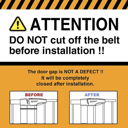 Baybee Auto Close Safety Gate Extension Toddlers Gate for Stairs Easy Install Pressure/Hardware Mounted Dog Fence for House Auto Closed Walk-Thru Pet Gate for Doorways | Black (75-85+10 cm)