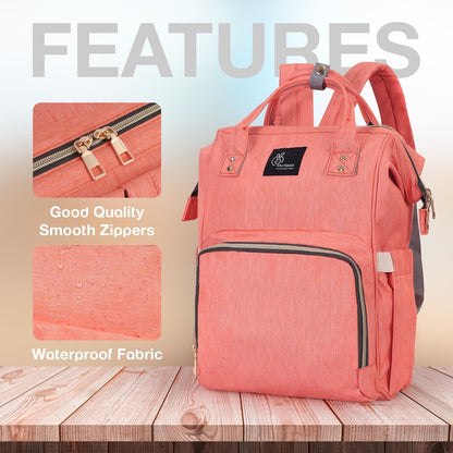 R for Rabbit Caramello Diaper Bag Smart And Fashionable Diaper Bag For Moms Pink