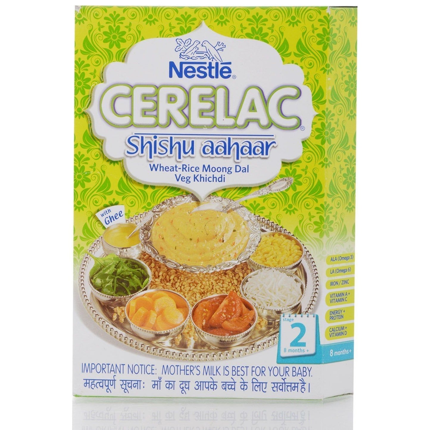 Nestle Cerelac ShishuAahaar Infant CerealStage2(8 -24 Mths),300gm