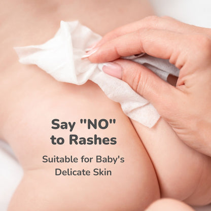 R for Rabbit Feather Aqua Wipes - With Calendula Extract (Pack of 2)