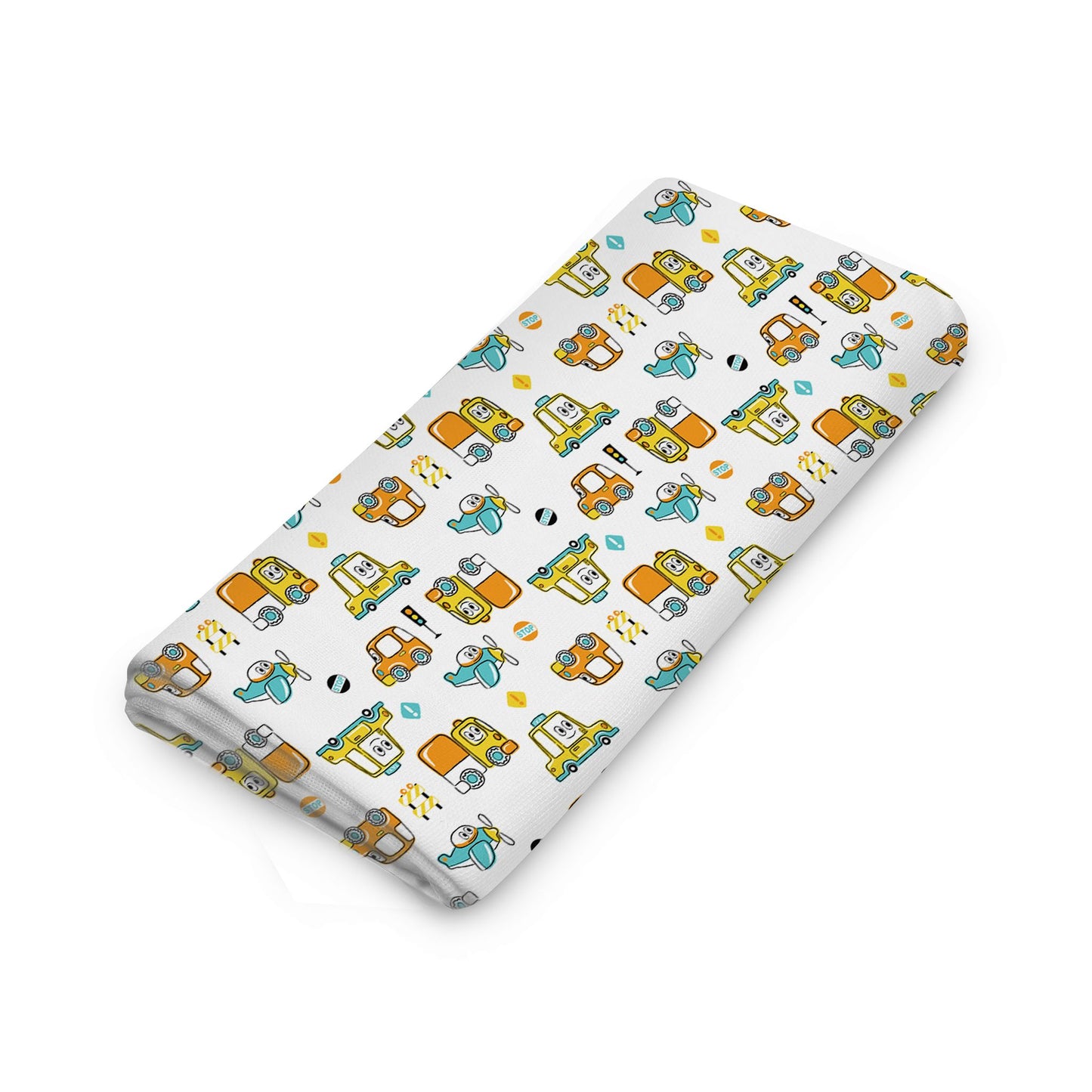 Muslin Swaddle [MS-010] [Smiley Buttons]
