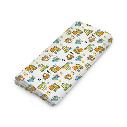 Muslin Swaddle [MS-010] [Smiley Buttons]
