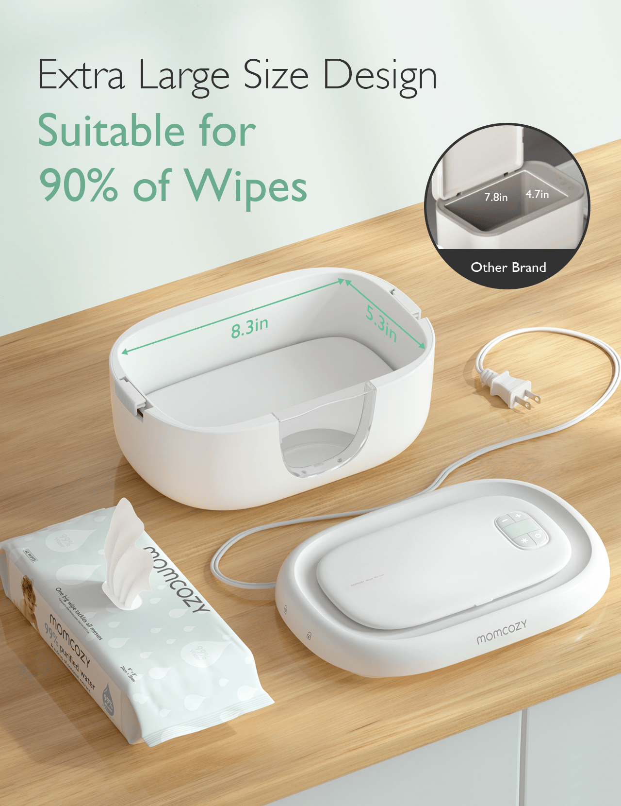 Momcozy Health Care Baby Wipe Warmer White