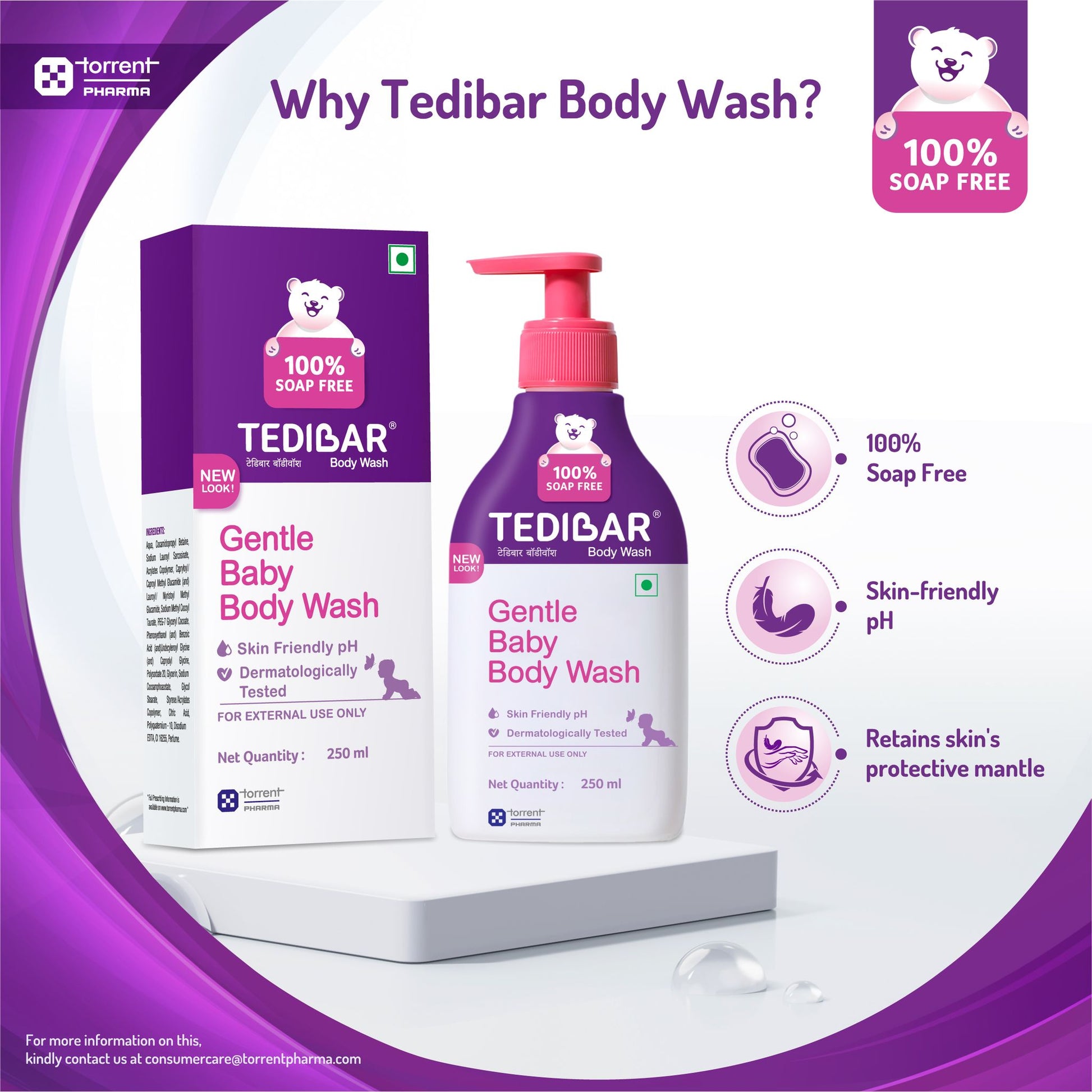 Tedibar Baby Wash 250ml