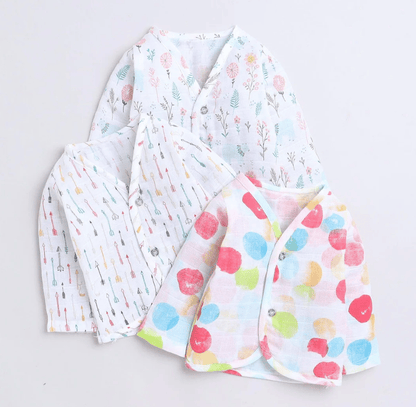 Polka Tots F/S Vest (Jabla) - PTFV-10086 - MULTICOLOR - NB