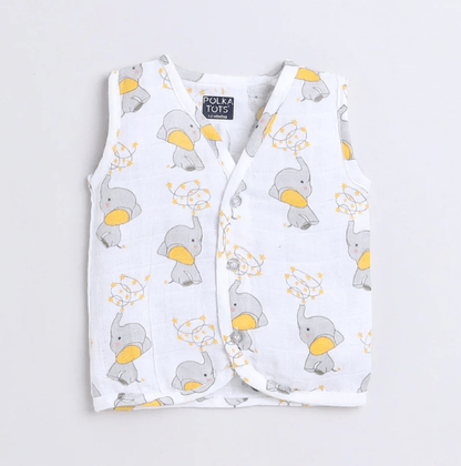 Polka TotsS/L Vest (Jabla) - PTSV-10066 - MULTICOLOR - 1-3 M