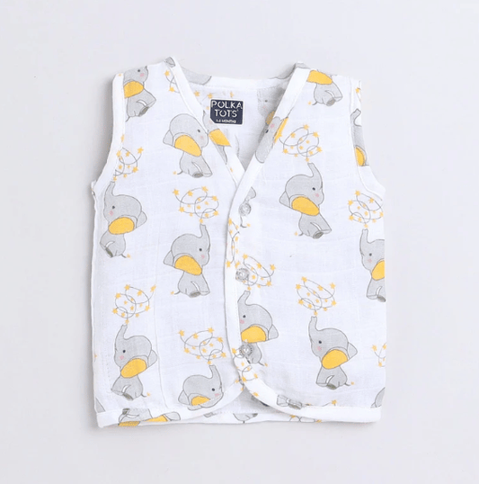 Polka TotsS/L Vest (Jabla) - PTSV-10066 - MULTICOLOR - 1-3 M