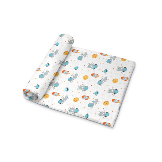 Muslin Swaddle [MS-011] [Smiley Buttons]