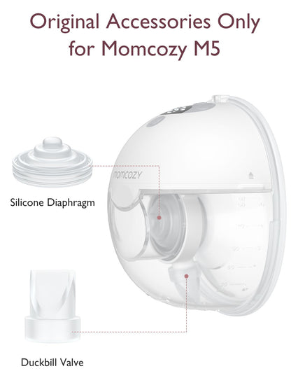 Momcozy Breastfeeding Access Duckbill Valve  for M5*4 Transparent