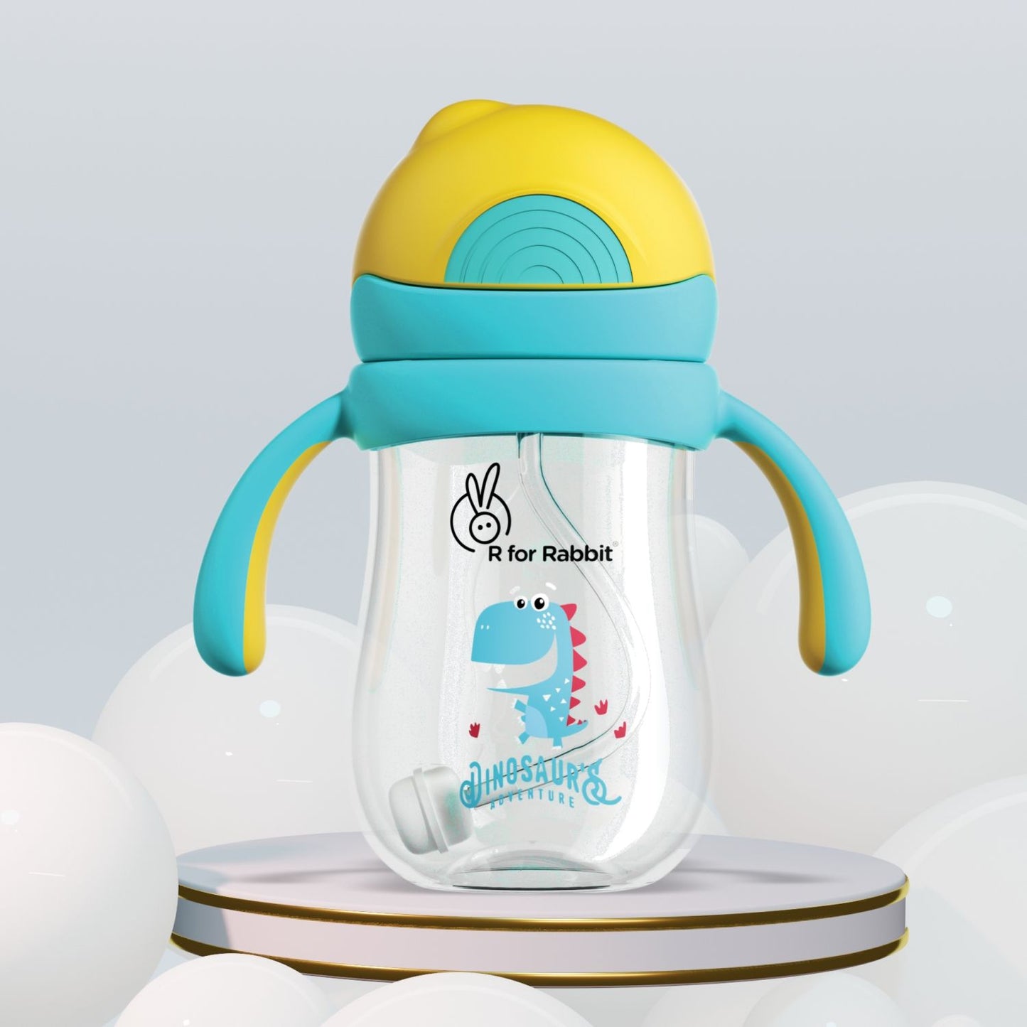 R for Rabbit Tritan Dino straw sipper