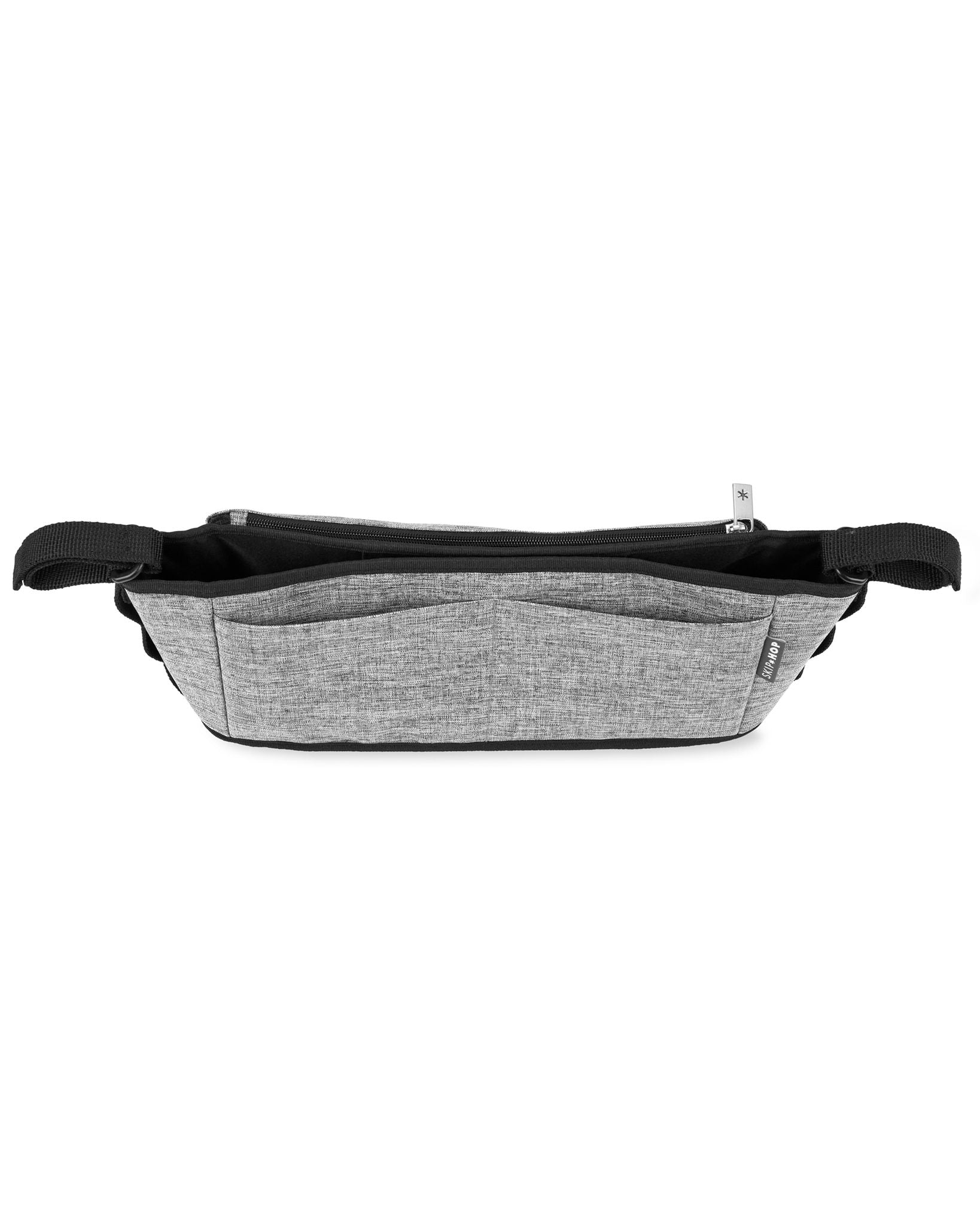 Skip Hop G-G Ultra Stroller Organizer Black-Grey Stripes Birth+ to 24M